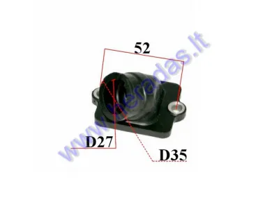 CARBURETOR INTAKE MANIFOLD FOR SCOOTER Piaggio,Gilera 125cc 150cc 180cc 2T Runner,Typhoon, Skipper Hexagon