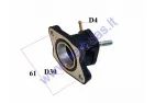 Carburetor intake manifold with vacuum. D30 for quad bike
