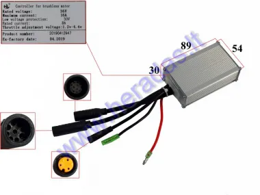 Kontroleris elektrinio triračio 36V 300WAT tinka modeliui DL3 LIGHT