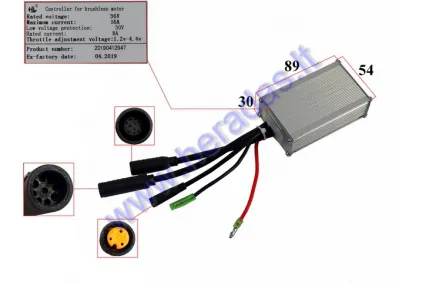 CONTROLLER FOR ELECTRIC FOLDING TRIKE SCOOTER, MOBILITY SCOOTE36V 300WAT for model DL3