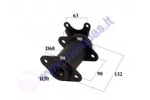 Rear swingarm axle housing for quad bike Hummer/Yeti