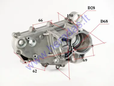 Korpusas greičių dėžės keturračio motociklo 200cc GY6