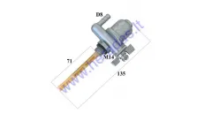 FUEL TAP (PETCOCK) WITH FILTER SCREW IN. FITS MOTORIZED BICYCLE IŽ, PANNONIA, MINSK, BMW, BOXER ANT OTHERS M14