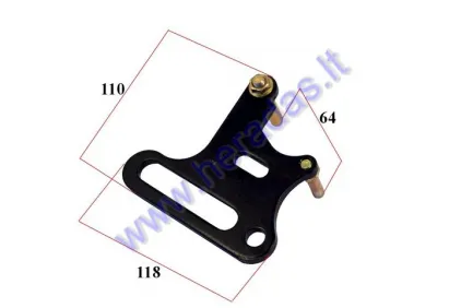 Bracket for front brake caliper motorcycle 70-150cc 12mm