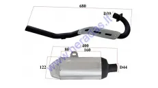 Krosinio, enduro Motociklo duslintuvas 200-250cc MTL250 MOTOLAND