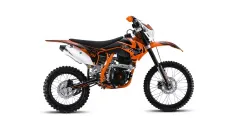 Krosinis-enduro motociklas BTS 150cc ORANGE 19/16 ratai aušinamas oru el. starteris mechaninė sankaba 5 bėgiai, priekinis žibintas