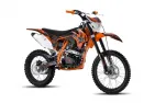 Krosinis-enduro motociklas BTS 150cc ORANGE 19/16 ratai aušinamas oru el. starteris mechaninė sankaba 5 bėgiai, priekinis žibintas