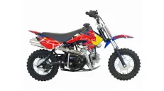 Krosinis-enduro motociklas BULL 50 cc   10 colių ratai su elektriniu starteriu