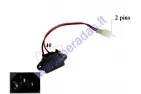 Battery charger socket and wire for electric scooter