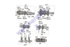 Gearbox shafts for ATV quad bike Shineray, Kinroad full 200cc 250cc