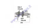 Gearbox shafts for ATV quad bike Shineray, Kinroad full 200cc 250cc