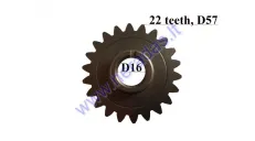 Gear shaft drive pinion 22 teeth ZS190-40 W190