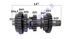 Krumpliaratis greičių dėžės ATV keturračio motociklo 250cc ZS 169FMM CB250CC