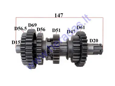 Krumpliaratis greičių dėžės ATV keturračio motociklo 250cc ZS 169FMM CB250CC