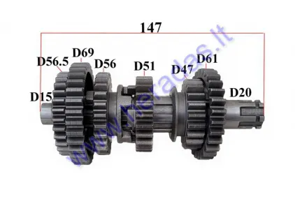 Krumpliaratis greičių dėžės ATV keturračio motociklo 250cc ZS 169FMM CB250CC