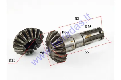 Gear shaft drive pinion set for quad bike 200cc GY6