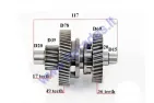 Transmission gear assy for quad bike 200cc GY6