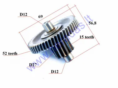 Gear for scooter D69