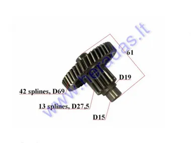 Gear for scooter D75