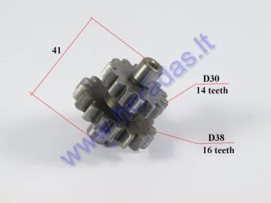 Krumpliaratis starterio ATV keturračio motociklo 14/16 167FMM XY150-17