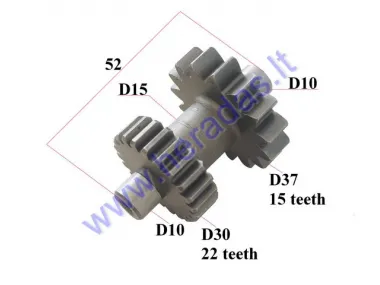 Krumpliaratis starterio ATV keturračio motociklo 15/22 dantys CB250CC