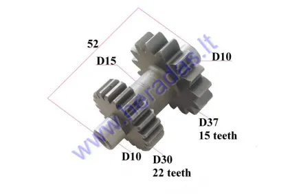 Starter gear for ATV quad bike 15/22  CB250CC