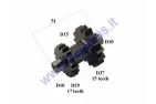 Starter gear for ATV quad bike 17/15