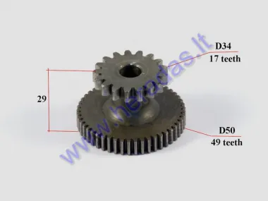 Starter gear for scooter 17/49