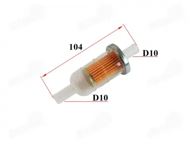 FUEL FILTER UNIVERSAL 10MM  HONDA KAWASAKI YAMAHA SUZUKI