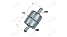 FUEL FILTER metal 10 mm used in a system with a fuel pump