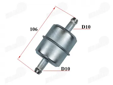 FUEL FILTER metal 10 mm used in a system with a fuel pump