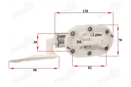 Fuel pump for motorcycle 50cc fits FR50