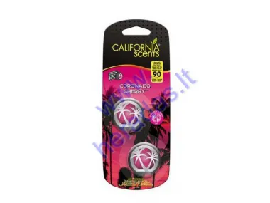 CALIFORNIA SCENTS AIR FRESHENER "CORONADO CHERRY " 2x3ML