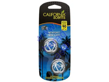 CALIFORNIA SCENTS AIR FRESHENER "NEW CAR" 2X3ML