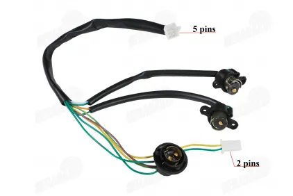 Wiring harness for taillights, lights