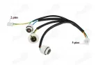 Wiring harness for taillights, lights of scooter