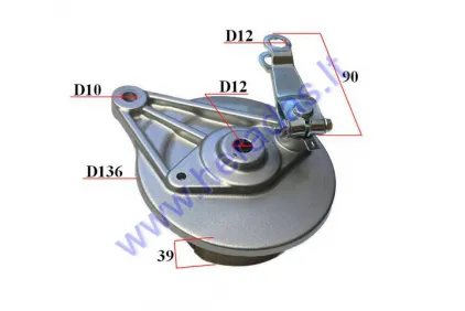 REAR BRAKE PAD HOLDER FOR SCOOTER, MOTORCYCLE KING,JOLLY, MINICHOPPER