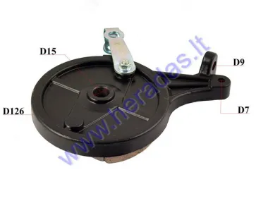 DRUM BRAKE COVER REAR FOR ELECTRIC MOTOR SCOOTER EPICO