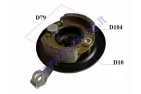 Drum brake cover front suitable for scooter 89mm with brake pads