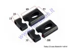 HANDLEBAR STEERING CLAMP SET FOR MOTORCYCLE LIF125/150, fit to CITYCOCO ES8004 models until 2018 years