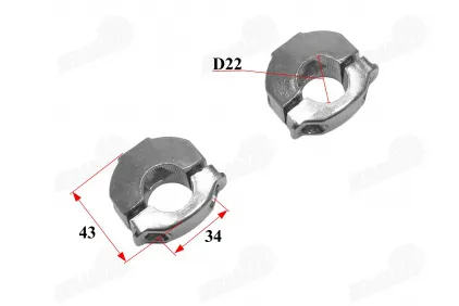 Handlebar holder for motorcycle Pocket Bike 50cc