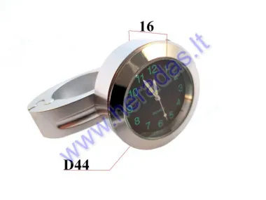 The watch on the steering wheel universal, for motorcycle, ATV, scooter with a holder