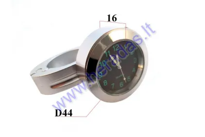 The watch on the steering wheel universal, for motorcycle, ATV, scooter with a holder