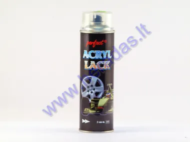 Heat resistant clear gloss finishing spray (lacquer) PERFECT ACRYL 500ml