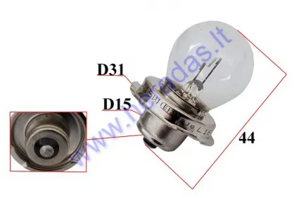 Bulb 12V 15W S3 P26s, 1 contact