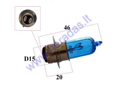 Light bulb for electric scooter, trike scooter blue 56v 25/25W in models without voltage converter.