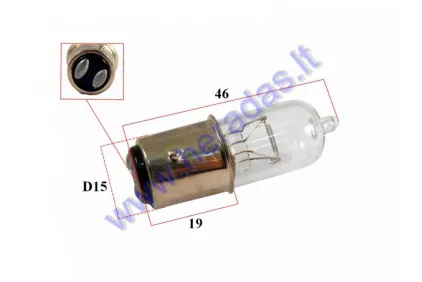 Light bulb for electric scooter, trike scooter white 40v 18/18W