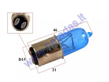 Light bulb for electric scooter, trike scooter blue 56v 18/18W