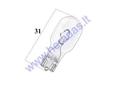 Light bulb for electric bicycle-trike scooter-quad bike 12V3W