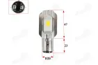 Light bulb LED 12V fits electric trike scooter MS03 MS04 S2 type, 2 contacts, short, long S2 BA20d power 25/35W